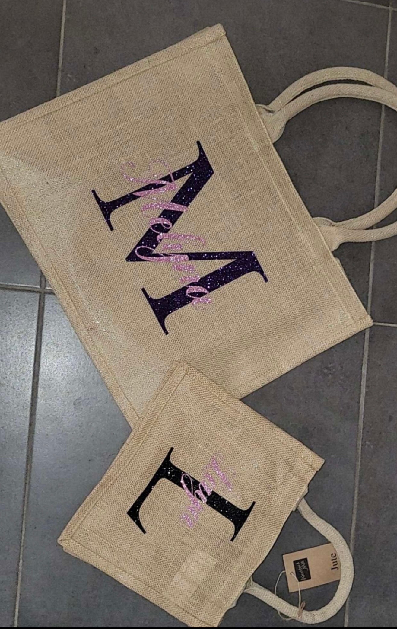 Sac en Jute avec initiale